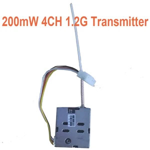 Аксессуары для видеонаблюдения 4CH 200mw Беспроводной 1,2g передатчик cctv форма безопасности TX 1200mhz CCTV передатчик 1,2G FPV беспилотный передатчик - изображение