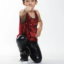 Новинка года; детская одежда для сцены Детские тонкие кожаные брюки черного цвета детские костюмы для хип-хопа