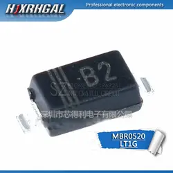 100 шт MBR0520LT1G SOD123 MBR0520 SOD поверхностного монтажа Шоттки Мощность выпрямитель новые и оригинальные HJXRHGAL