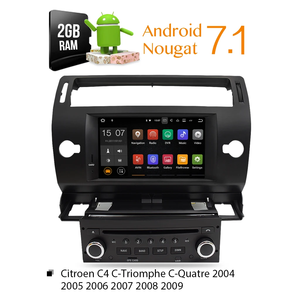 Android 8 0 dvd-плеер автомобиля gps ГЛОНАСС Navi для Citroen C4 C-Triomphe C-Quatre 2005 2006 2007 2008 2009 радио