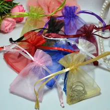 1000 шт./лот 9*12 см Ювелирные Изделия Подарок Органза мешок/ювелирные изделия#005(вы можете выбрать цвет