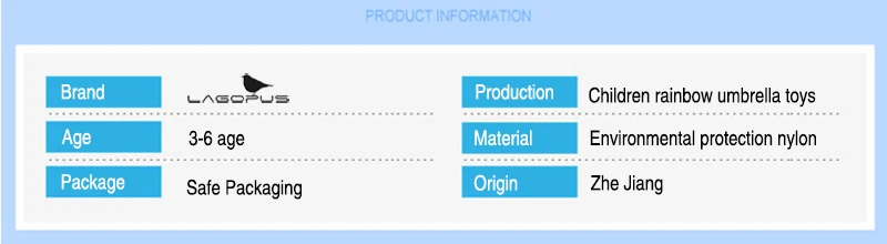 Зонт Радуга игрушечный парашют детские игры Многоцветный нейлон парашют игрушки детские игры Спорт на открытом воздухе весело Новый