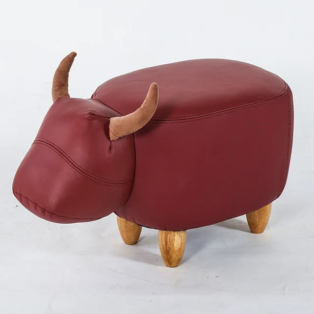 Лидер продаж! Османский мешок фасоли детские игрушки ботинки стул кресло-пуф кожаный диван для хранения, пуф твердой древесины нордическая мебель для дома - Цвет: Khaki