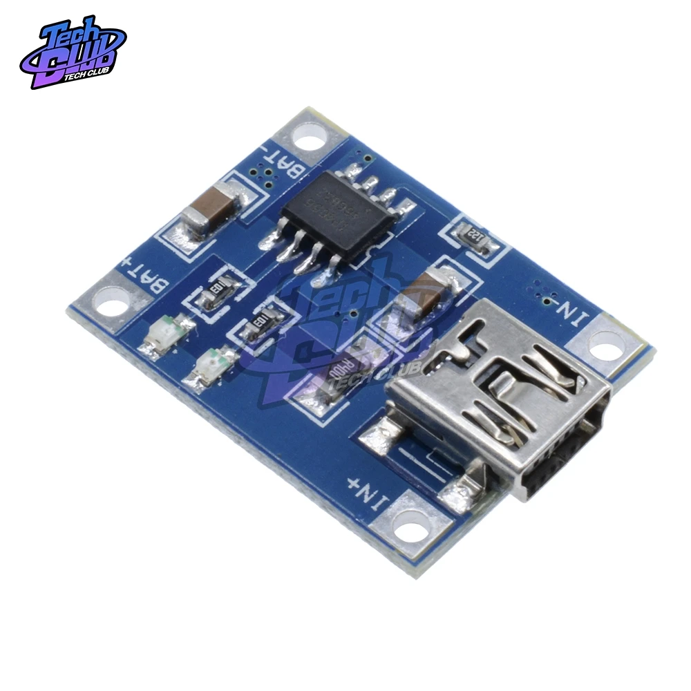 

5V 1A Micro USB 18650 TP4056 Lithium Battery Charging Board Charger Module+Protection Dual Functions