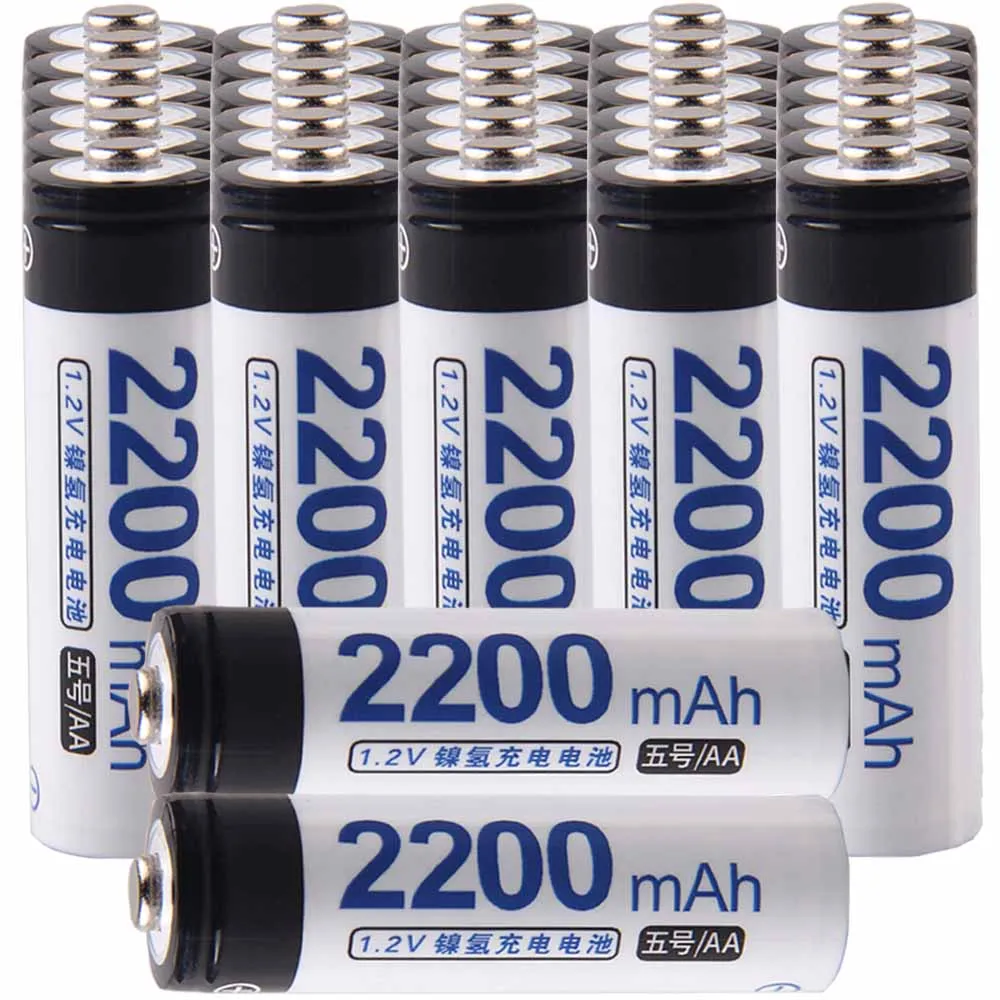 

Lowest price 32 piece AA battery 1.2v batteries rechargeable 2200mAh nimh battery for power tools akkumulator