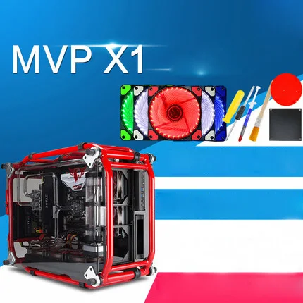 Discount ATX Gaming Computer PC Case Desktop desk box case gamer Vertical enclosure CPU water cooling Drive Bay Transparent motherboard 4