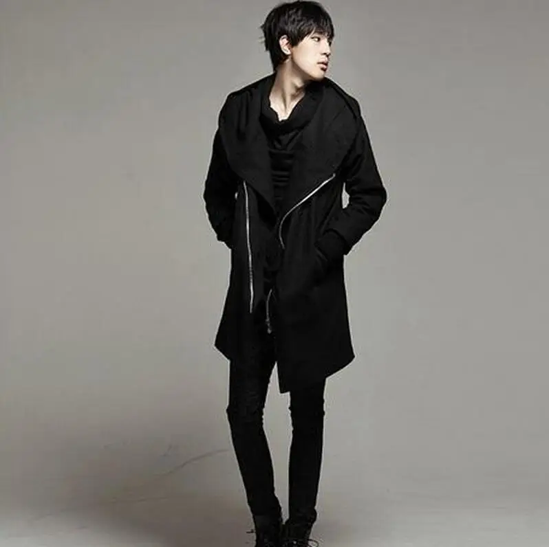 

S-4XL Sell Like Hot Cakes 2019 Spring/autumn Men New Fashion Leisure Big Hat Loose Dust Coat