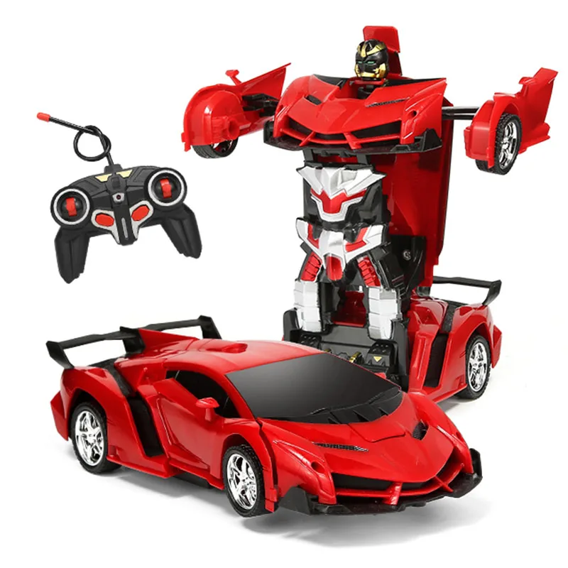 

2In1 RC Car Transformation Robots Sports Vehicle Remote Control Cars Model Racing Toys Deformation Car RC Robots Children Gifts