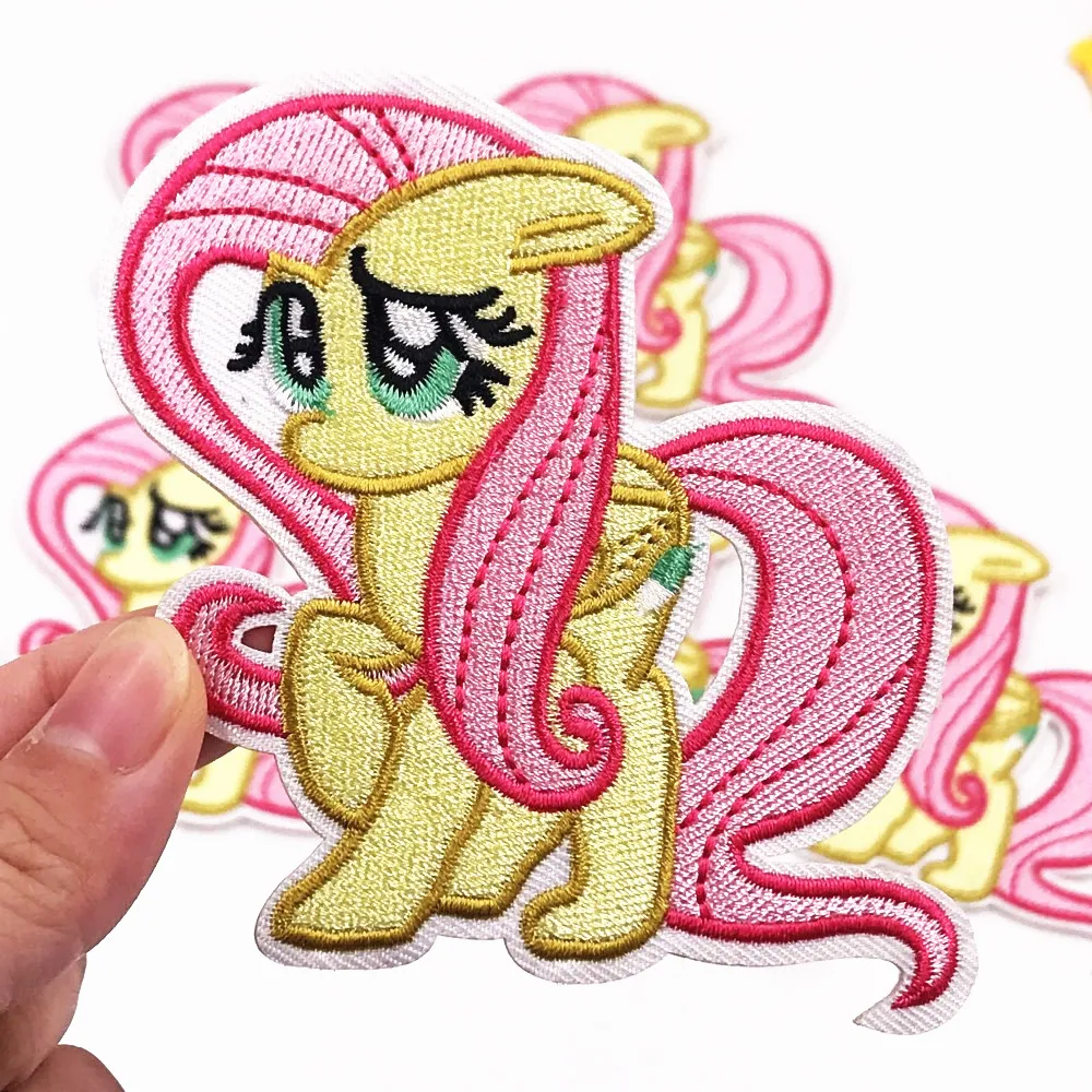 Оптовая продажа 10 шт. вышитые значки My little poni Horse Мультяшные нашивки для шитья