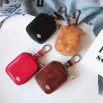 

Luxury business casual leather earphone storage bag case For Apple Airpods Shockproof Accessories New Air Pods 2 Earpods Cover