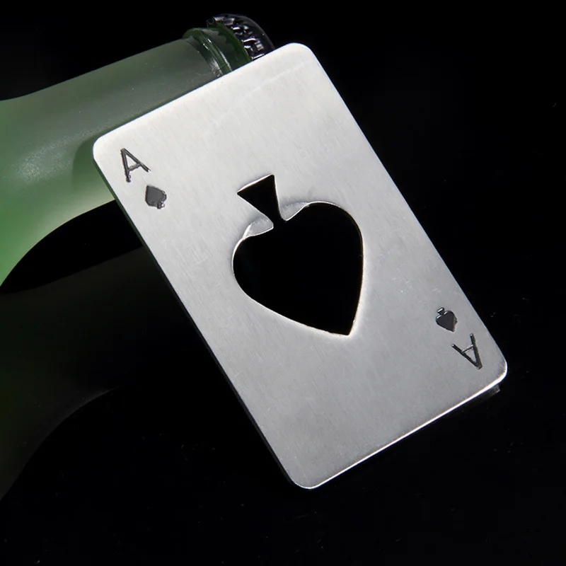 1p Poker Card открывалка для пивных бутылок, стальная открывалка для свадебной вечеринки, банкета, сувениры, кухонные инструменты для столовой, бара, декор стола, сувениры