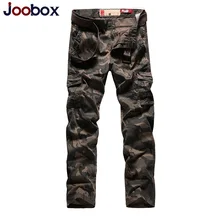 Joobox камуфляжные штаны-карго мужские армейские военные тактические брюки хлопковые камуфляжные штаны прямые Мульти Карманы Мужские повседневные брюки