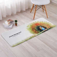 Животные фон Коврики для пола слон лев кенгуру Павлин детская комната коврик для ванной комнаты нескользящий Tapete