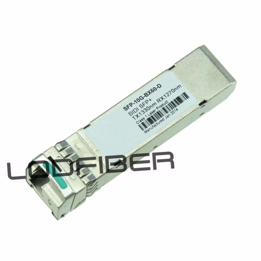 

Cisco SFP-10G-BX60D-I Compatible 10GBASE-BX60-D SFP+ 1330nm-TX/1270nm-RX 60km DOM Transceiver