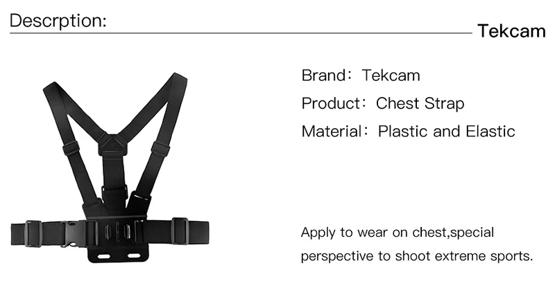 gopro sjcam xiaomi yi action camera accessories chest strap mont1