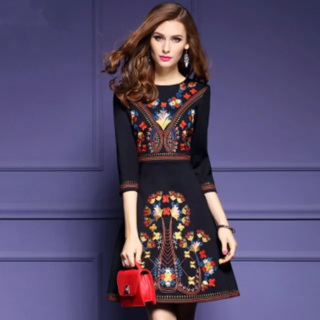 Mexican Embroidered Dress