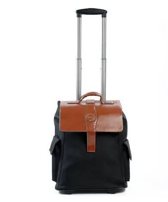 Полиуретановая Сумка-тележка с колесами на колесиках сумка для багажа на колесиках дорожная сумка для посадки дорожная сумка для багажа Сумка для ручной клади - Цвет: 22 inch