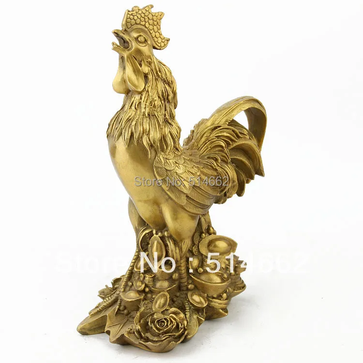 

FengShui Brass Ingot Rooster STATUES