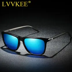 LVVKEE 2018 Классический бренд унисекс Ретро Алюминий + TR90 солнцезащитные очки поляризованные линзы Винтаж очки вождения солнцезащитные очки