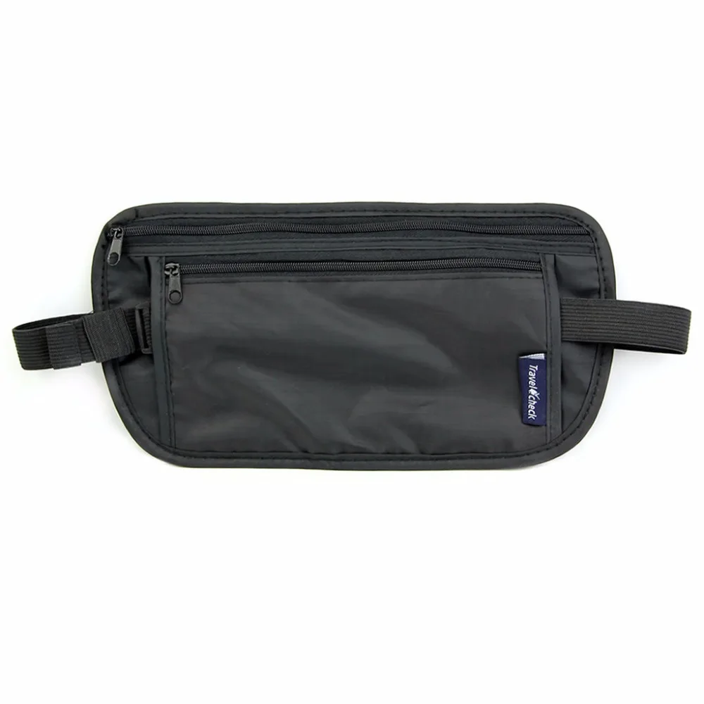THINKTHENDO Travel Security Zipped Money Bum Pouch Passport Waist Belt