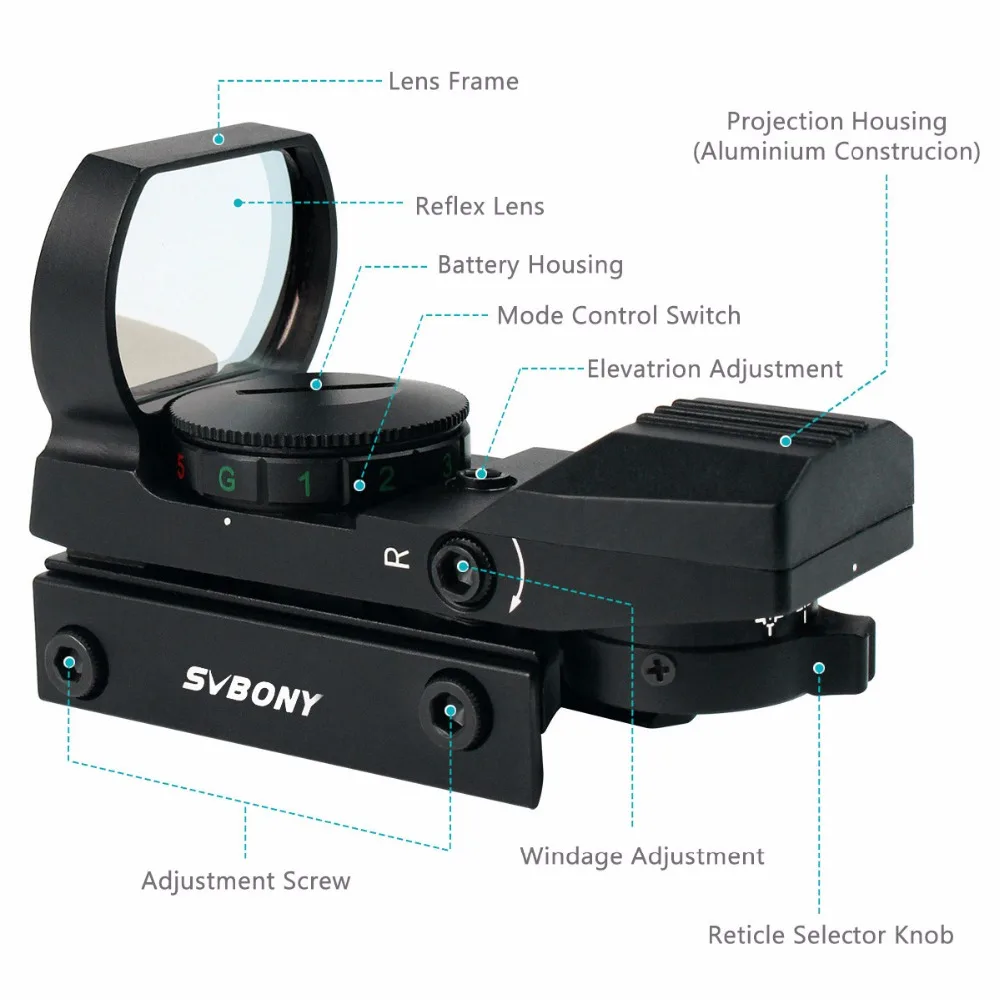 SVBONY 20 مللي متر السكك الحديدية Riflescope الصيد الادسنس البصريات نطاق الثلاثية الأبعاد منظر نقطة حمراء Refle x 4 شبكاني التكتيكية الاكسسوارات F9128 SVBONY 20 مللي متر السكك الحديدية Riflescope الصيد الادسنس البصريات نطاق الثلاثية الأبعاد منظر نقطة حمراء Refle x 4 شبكاني التكتيكية الاكسسوارات F9128