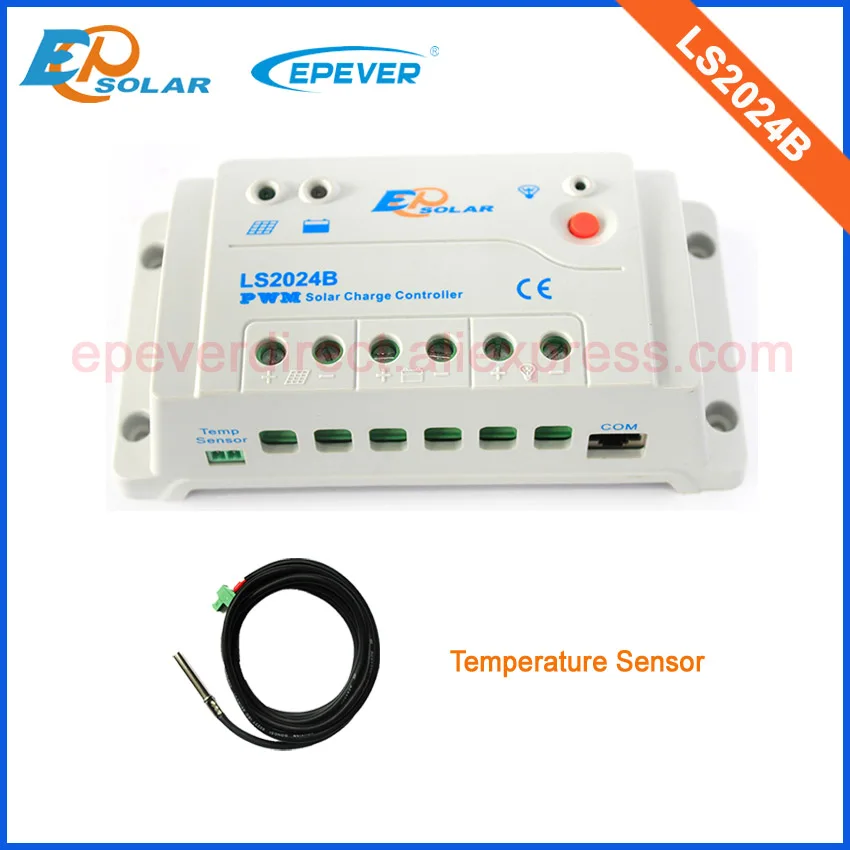 

24V battery charger PWM EPSolar portable controller EPEVER LS2024B with temperature sensor 12V 20A 20amps