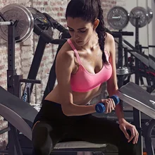 Для женщин быстрое высыхание амортизация профессиональный спортивный Йога бюстгальтер Танк топ, жилет спортивный Фитнес Йога бесшовные Бег жилет