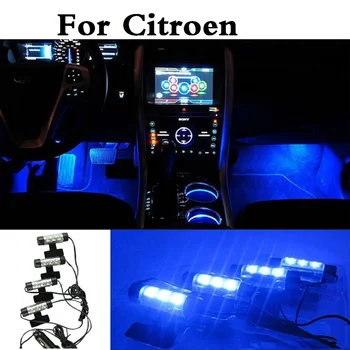 

New Car Styling LED Atmosphere Lights Blue Interior Decorative Lamp For Citroen C-Crosser C-Elysee C-ZERO DS3 DS4 DS5 Xsara