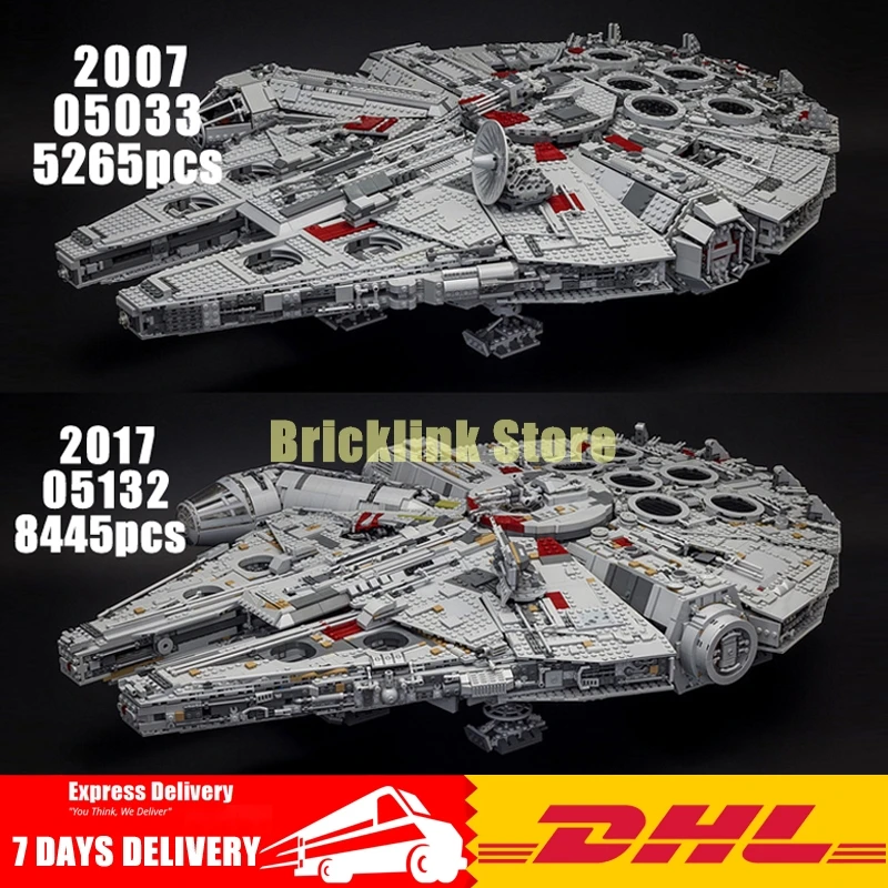 

2018 DHL LEPIN Star Series War 05007 05033 05132 Building Blocks Bricks Model Toys Compatible 75105 10179 75192 Gifts