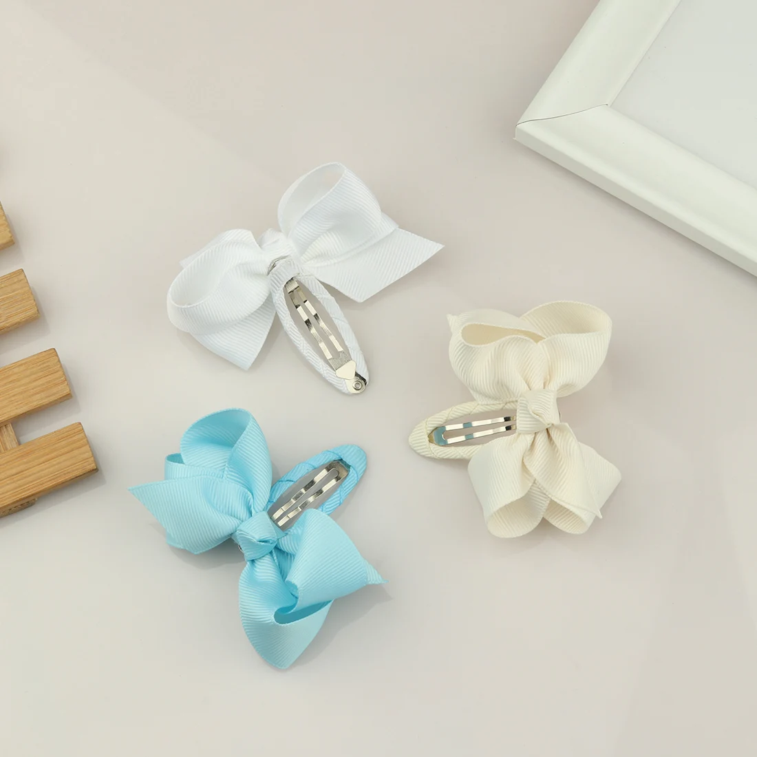 XIMA 44 шт./лот 3''Solid Grosgrain ленты банты заколки для волос девушки бант зажим для волос Дети аксессуары для волос
