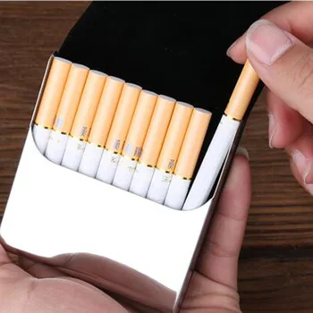 

Pocket-size PU Leather Tobacco Box Smoke Holder Storage Case Men's Business Cigarette Case Box Smoking Tools Christmas Gifts