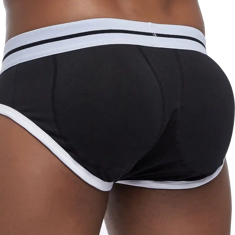 Sexy Men's butt lifting shaping Underwear Padded Mens Briefs Bulge
