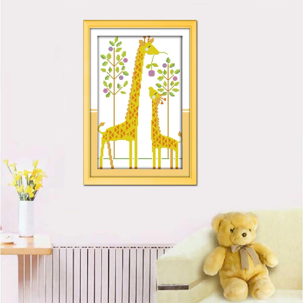 Набор для вышивки жирафом Joy Sunday C903 14CT 11CT|joy sunday|cross stitch kitsembroidery diy |
