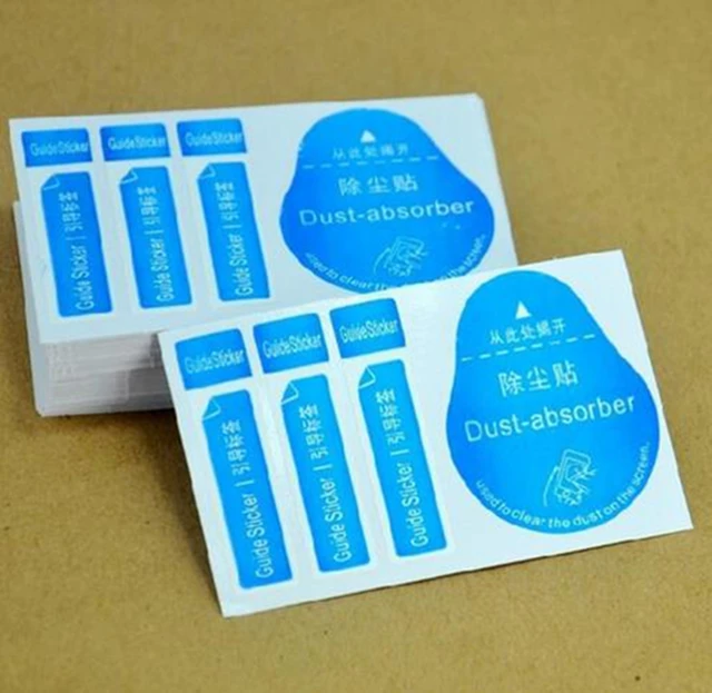 use dust absorber how sticker to Tools Clean Sticker Absorber Guide Dust Mobile For Screen
