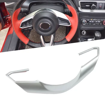 

ABS Matte Inner Bottom Steering Wheel Panel Cover Trim Console Decoration Molding Accessories For Mazda 3 M3 Axela 2017 2018