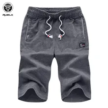 RUELK летние шорты мужские модные брендовые шорты мужские шорты удобные размер плюс фитнес мужские шорты для бодибилдинга