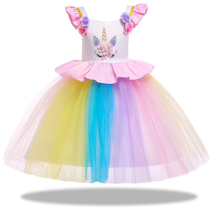 Colorful Unicorn Party Dress -Unicorn Fashion HTB17nG aoLrK1Rjy0Fjq6zYXFXaj