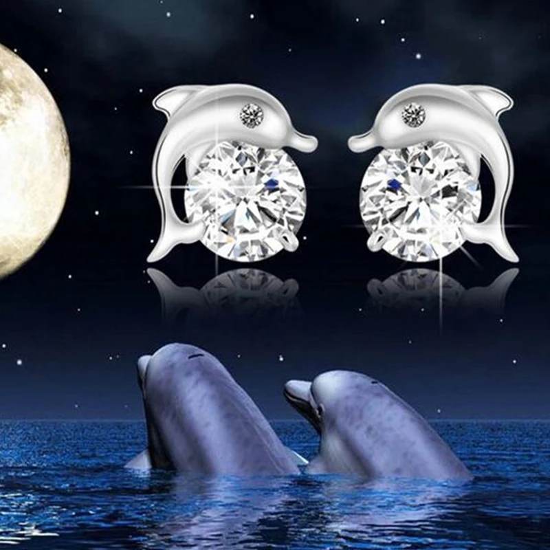Stud-Earrings-for-women-silver-925-Fine-jewelry-Cute-Dolphin-Animal-shape-Zircon-Christmas-Gift-Party (2)