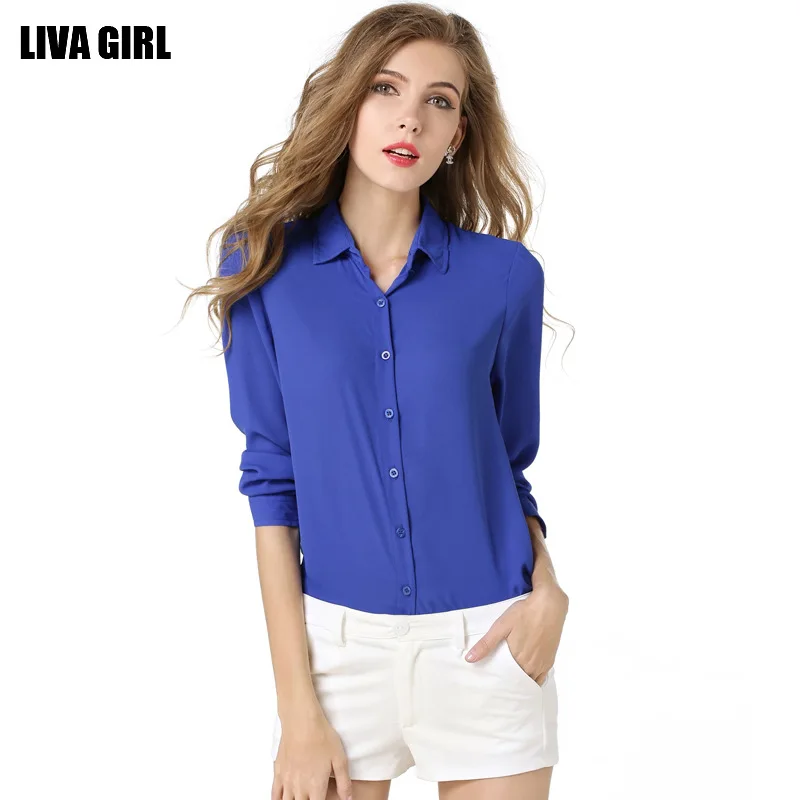 Blusa de las mujeres Camisas de Cuerpo Completo Mujer Camisas Nueva Estación Guapo Suelta de Manga Larga Camisa de Gasa Código sy0920|chiffon shirt|women shirtsshirt body - AliExpress