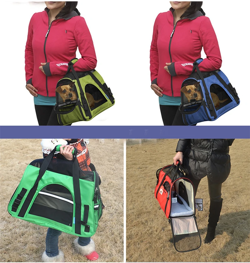 Breathable Pet Dog Carrier Fashion Handbag Portable Pet Cat Carriers Dogs Outdoor Travel Bag Shoulder Carry Bag Dog Cage Cat Bag18