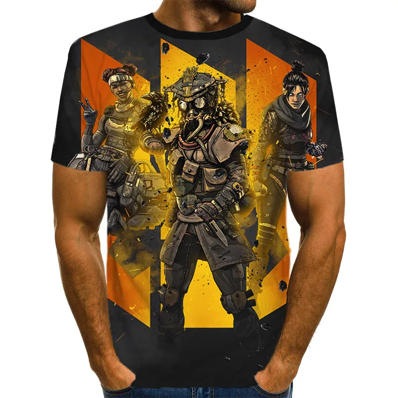 Футболка Apex Legends 3D для мужчин и женщин хит продаж 2019 уличная летняя футболка с