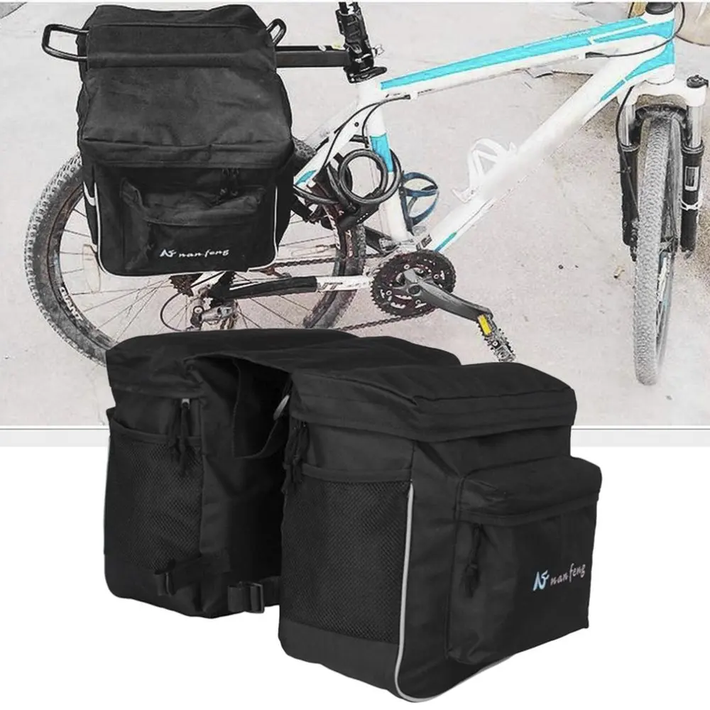 Bicycle Unilateral Luggage Bag Waterproof Large Capacity MTB Bike Rear Rack Carrier Bag Outdoor Cycling Pannier Bag