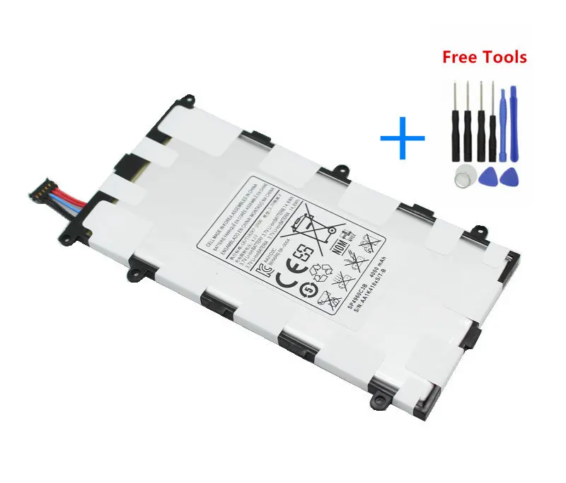 

1x 4000mah SP4960C3B Built-in Battery Batterie For Samsung Galaxy Tab 2 7.0 & 7.0 Plus GT-P3100 P3100 P3110 P6200 + Repair Tools