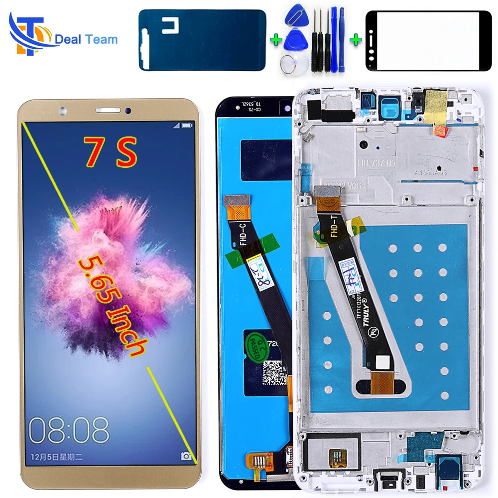 

AAA Quality LCD Screen For Huawei P Smart 5.65 inch 2160*1080 LCD Display Touch Digitizer Assembly Enjoy 7S Frame with Free Tool