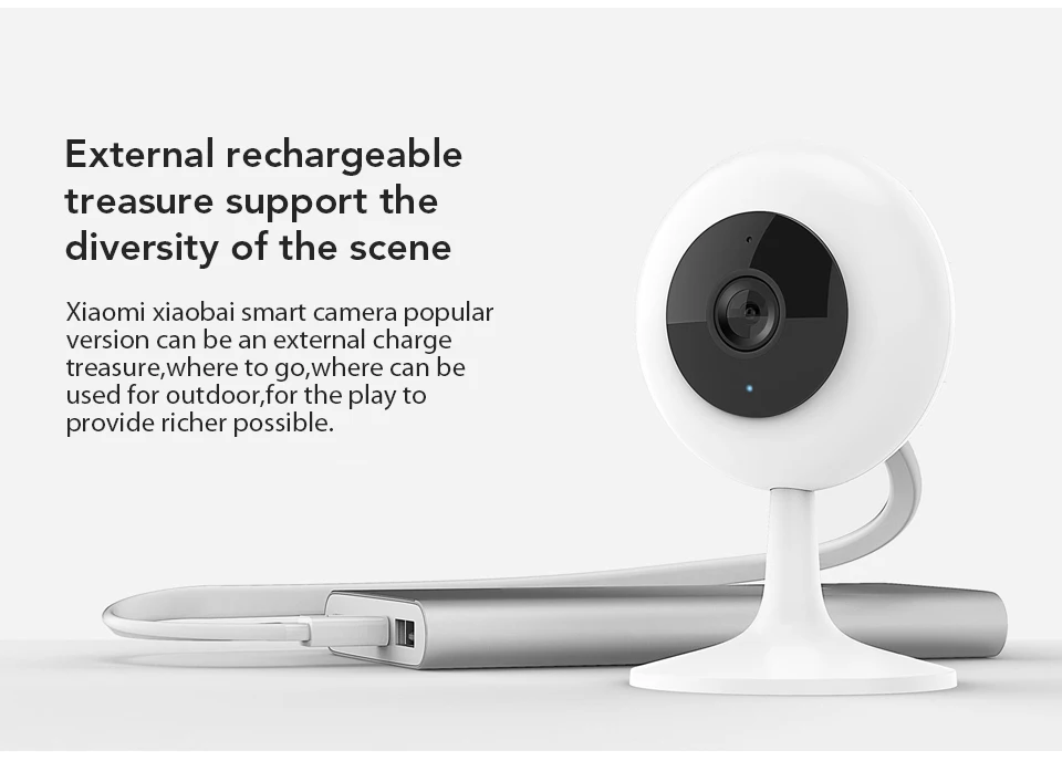 Xiaomi Mijia xiaobay умная камера популярная версия 720P HD беспроводная Wifi инфракрасная камера ночного видения 100,4 градусов IP домашняя камера CCTV
