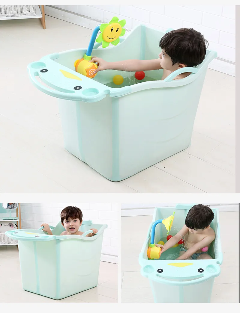 For 0-15 Years Old Baby Boy Large Size Thick Baby Foldable Bath Tub 16