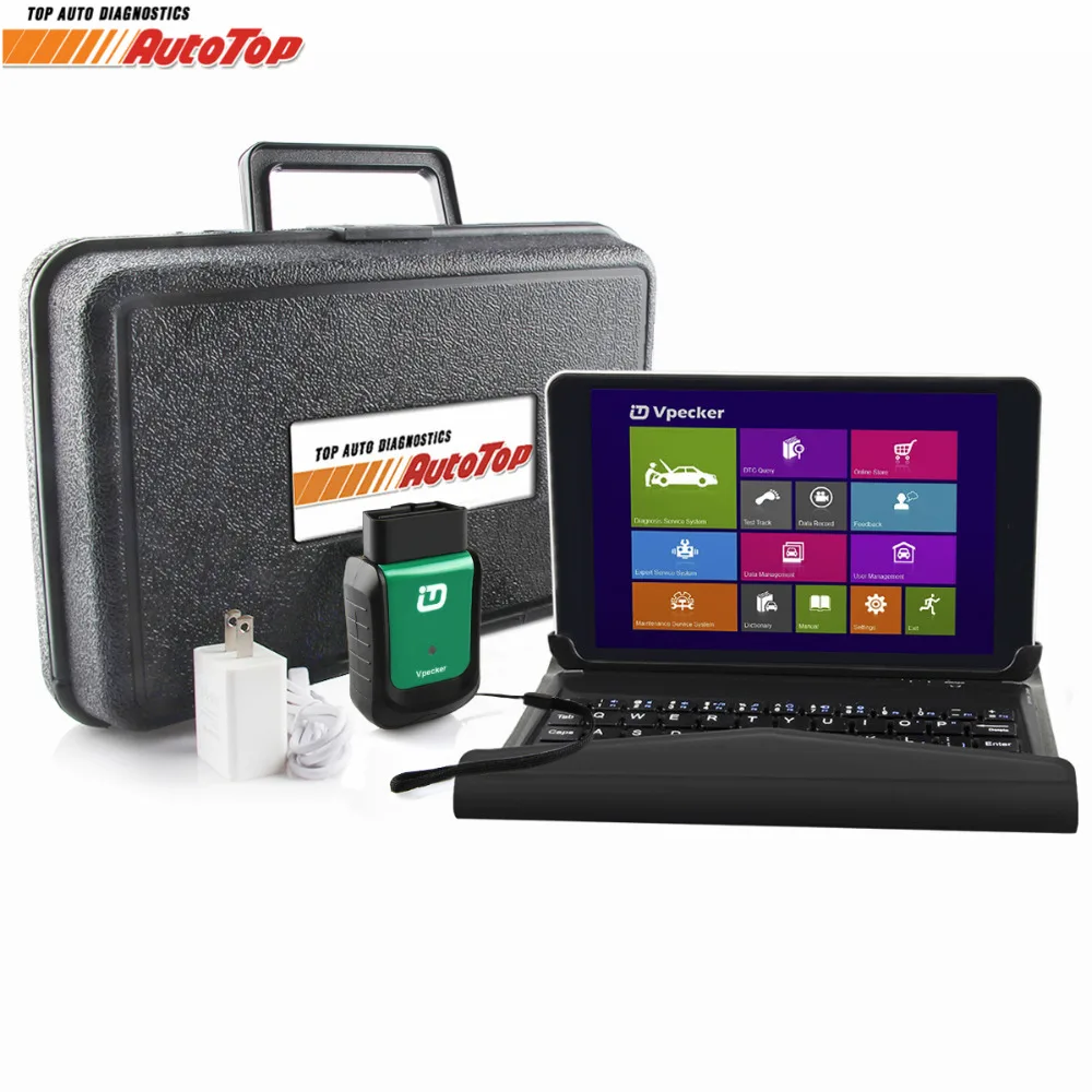 Лучший V10.6 Vpecker Easydiag OBD2 Диагностика Wifi OBD 2 Автомобильный сканер + 8 дюймов Windows 10