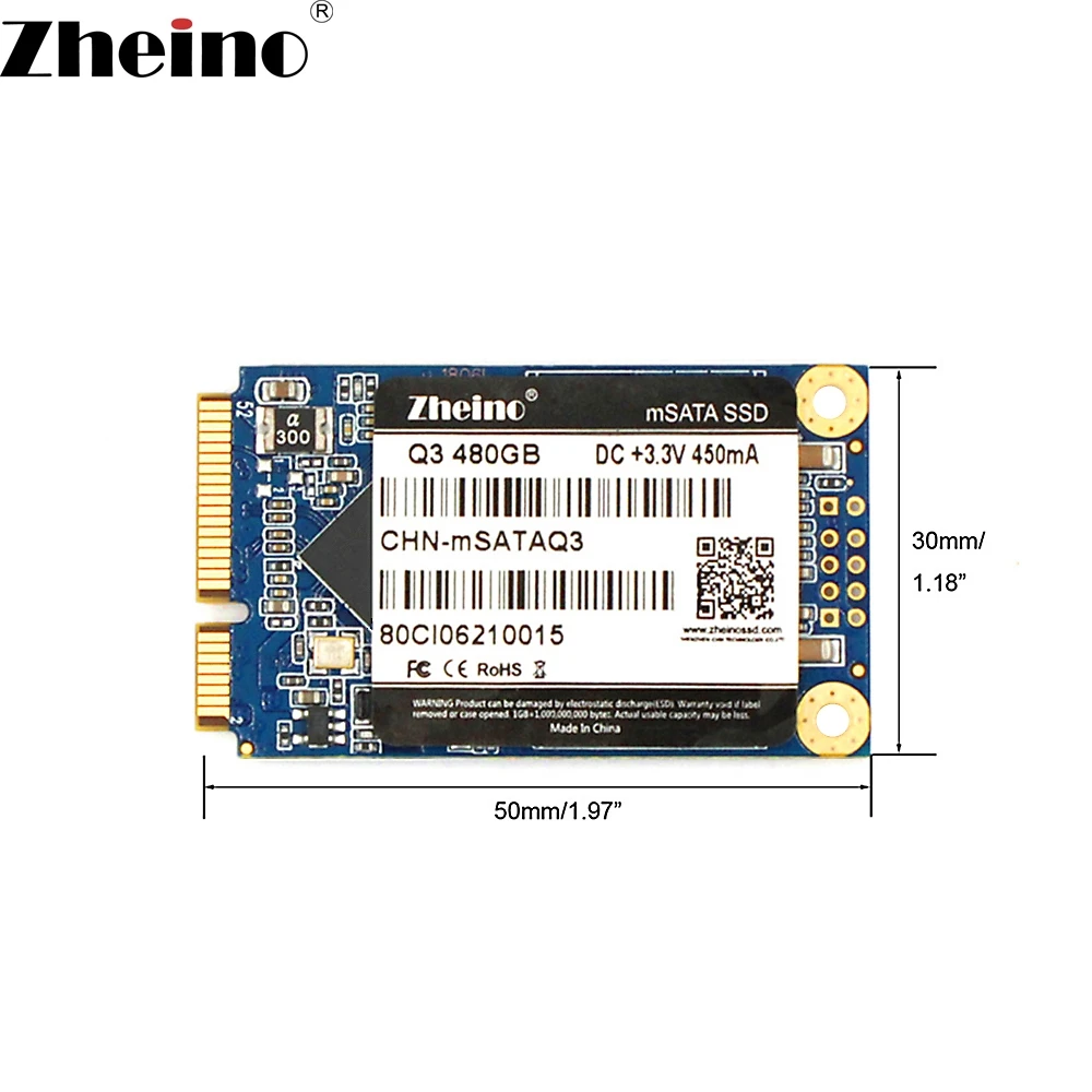 Zheino SSD mSATA3 120 ГБ 240 ГБ 480 ГБ 128 ГБ 256 512 1 ТБ SSD мини msata SSD TLC Внутренний твердотельный накопитель для ноутбука Тетрадь