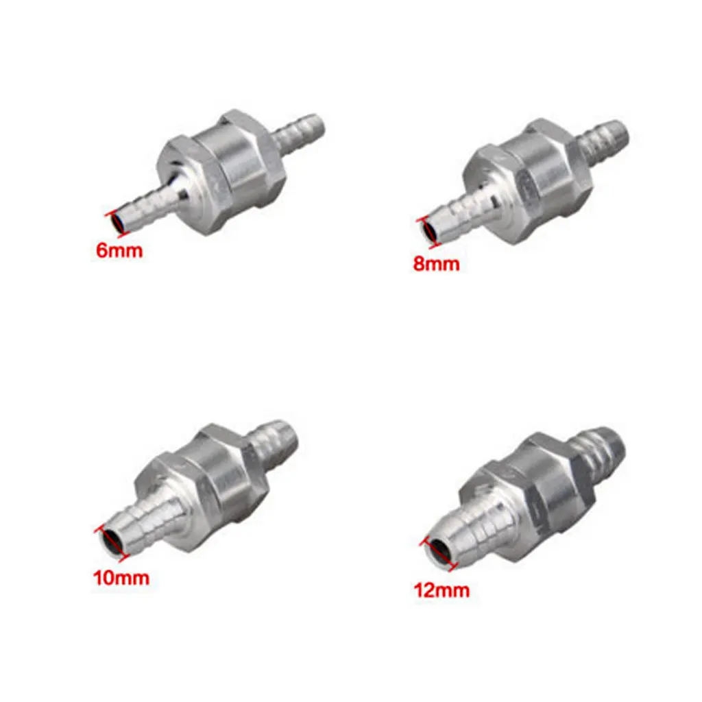 High Quality 8mm Fuel Non Return One Way Check Valve Aluminium Alloy Petrol Diesel for Marine Automotive Caravans Agriculture