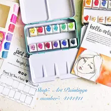 Джейн давенпор импорт из Америки сплошной цвет воды цветной ящик набор Aquarela акварельный acquerello набор aquarelpapier